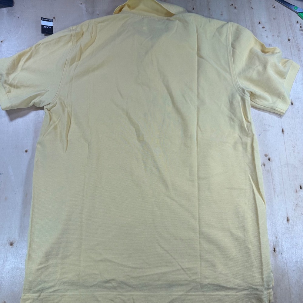 Brooks Brothers Mens Medium Original Fit Performance Polo Shirt Yellow Cotton - Picture 5 of 5